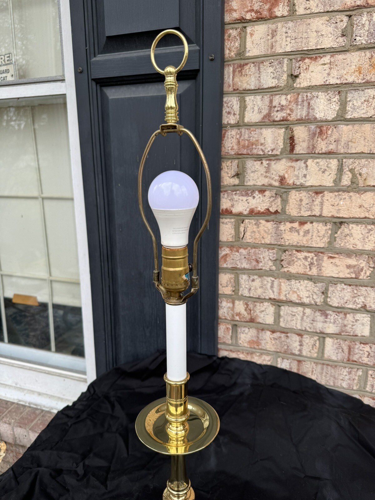 BALDWIN BRASS 29 INCH CANDLESTICK LAMP WORKS GREAT eBay