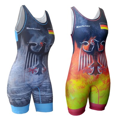 Frauen Deutschland Wrestling Singlet BERKNER Ringertrikot UWW Representative