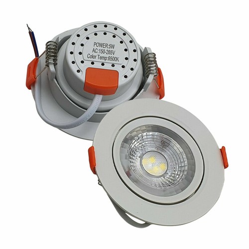 Moderne LED verstellbare Neigungswinkel Downlights runde Deckenstrahler UK - Bild 7 von 18