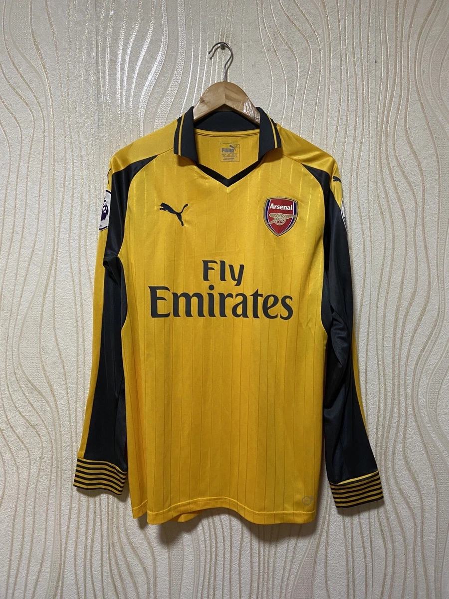 ARSENAL LONDON 2016 2017 AWAY SHIRT JERSEY LONG SLEEVE PUMA 749715 sz M
