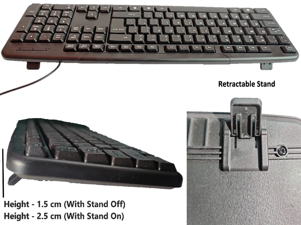 Keyboard-Mouse-USB Hub-Pad-Cleaning Gel-OTG Type C & Micro-USB Light (8 in 1) - Image 2 of 4
