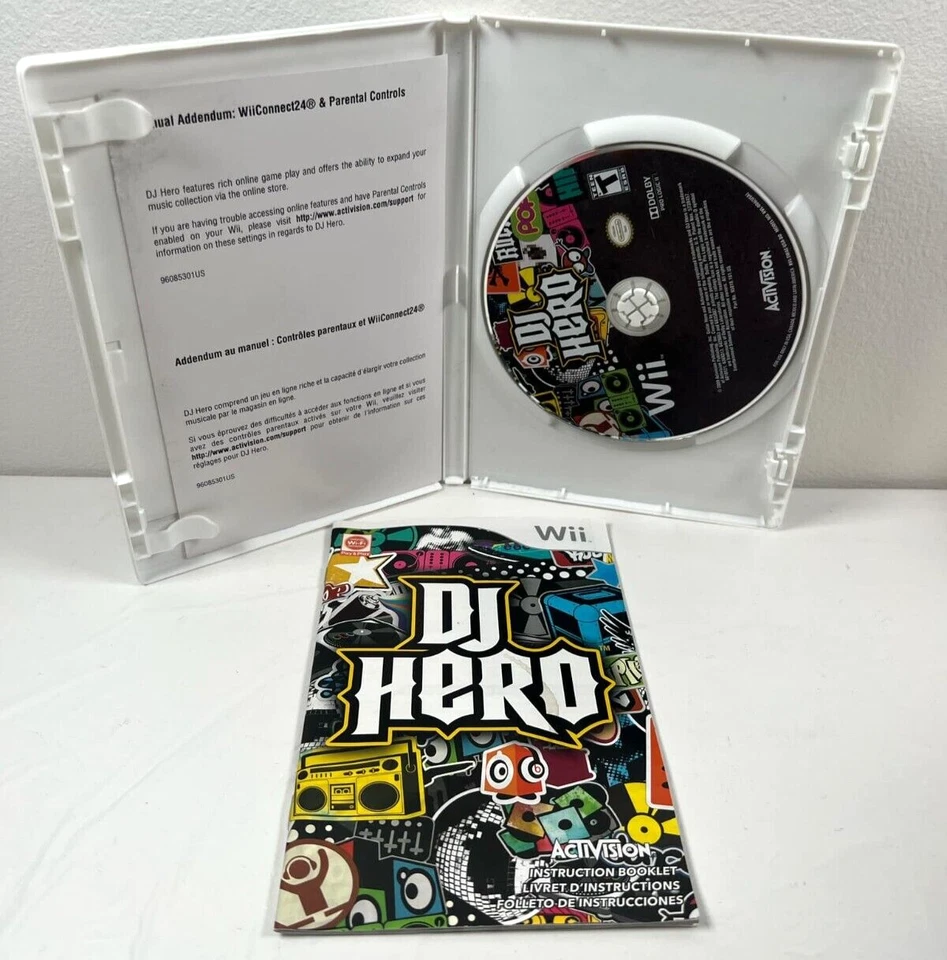Nintendo Wii DJ Hero 1 Video Game Hit Songs Turntable Style Beat Action Scratch - Image 3 of 3