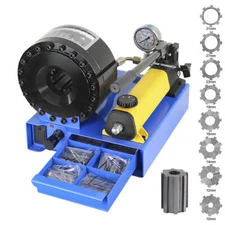 High Pressure Manual Hydraulic Hose Crimper Hose Pipe Crimping With 8 sets Molds