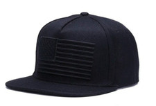 USA Tactical American Flag Embroidery Patch Black Cap Hat Army Military Hip-hop