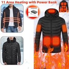 Men Women Electric Coat Heated Jacket USB Winter Warm Up Heating Pad Body Warmer