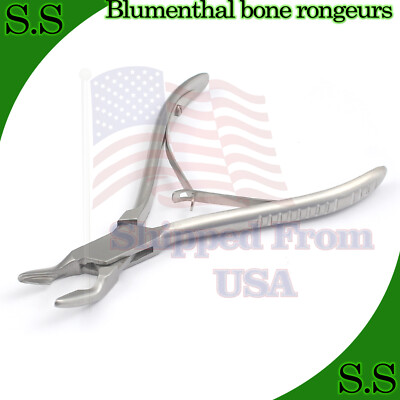 Blumenthal Bone Rongeur 45 Degree 5.5'' Surgical Dental Instruments German Grade