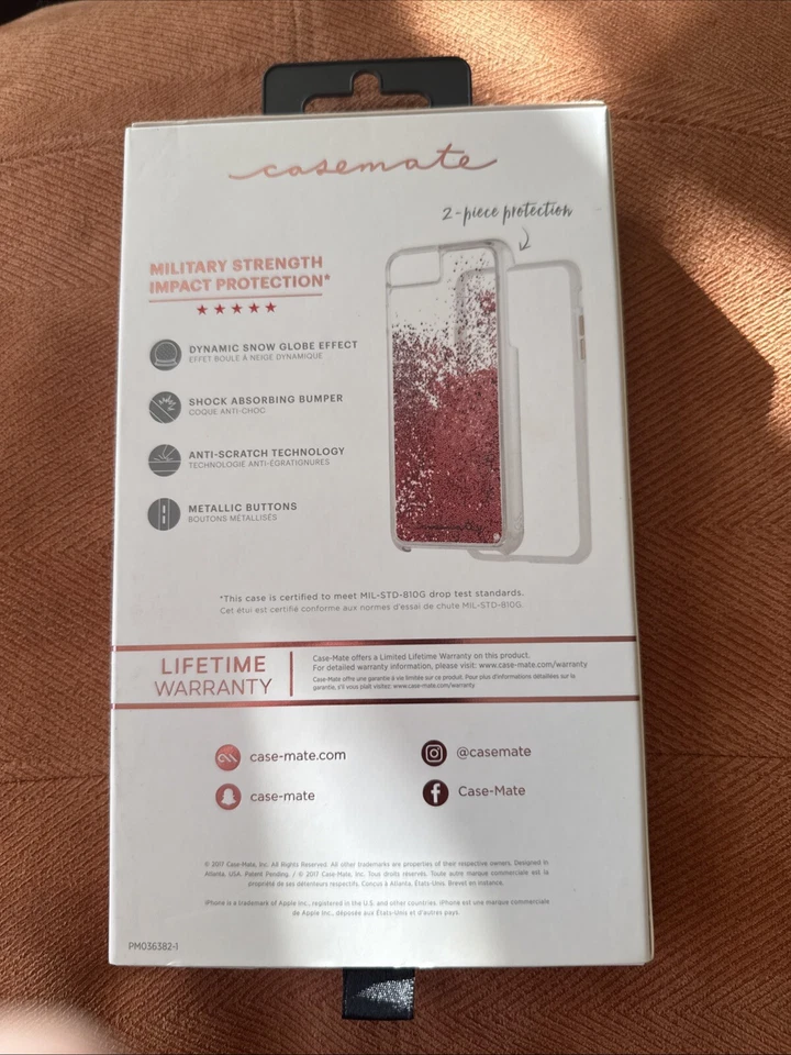 Чехол Case-Mate Naked Tough Waterfall для Apple iPhone 6 Plus, 6S Plus, 7 Plus - - Изображение 2 из 2