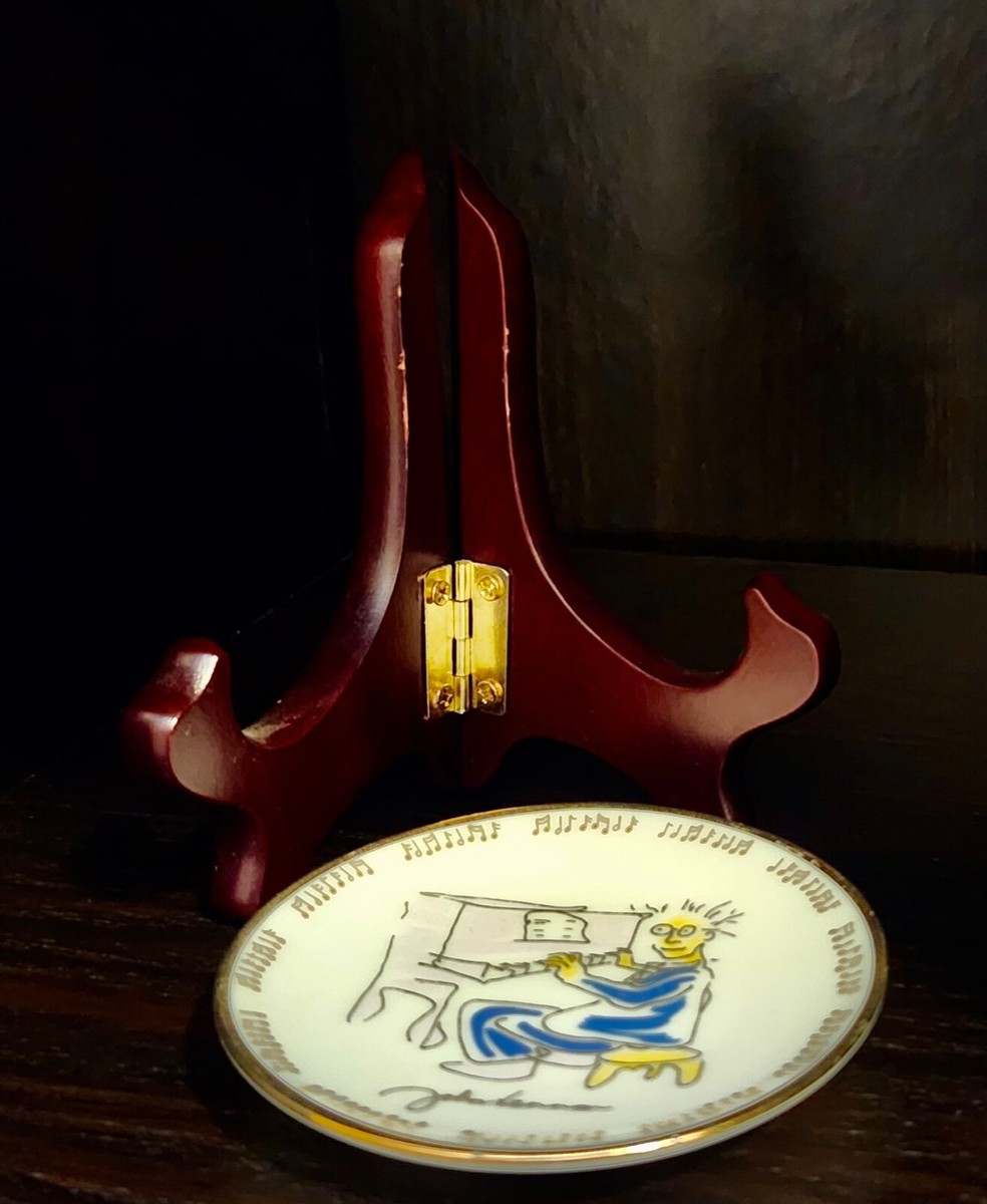 John Lennon 'Borrowed Time' Collectible Plate with Solid