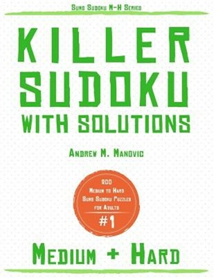 killer sudoku 200 medium hard sums sudoku puzzles for