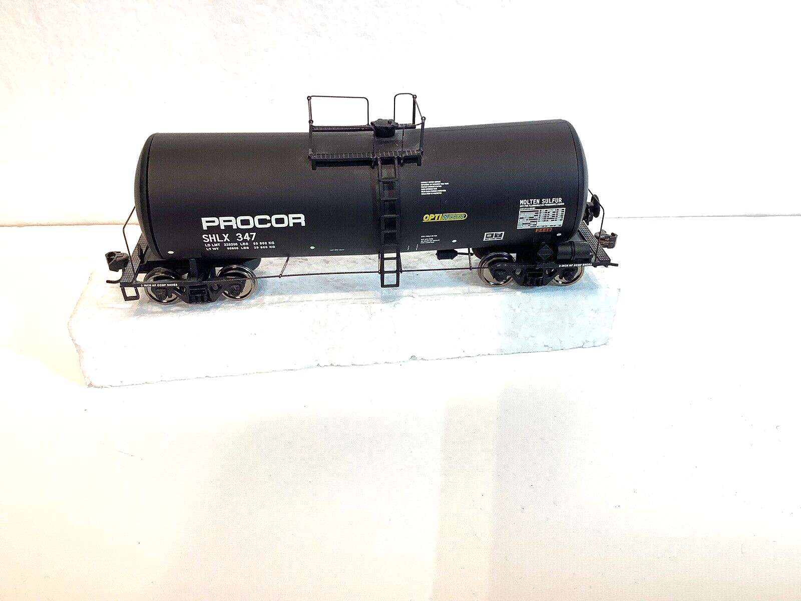 HO Scale Procor Tank Car "Molten Sulfur" SHLX 346 eBay
