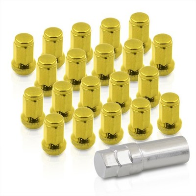 AJP Distributors 20 Piece Universal M12x1.5 Closed End M12x1.50, Gold 