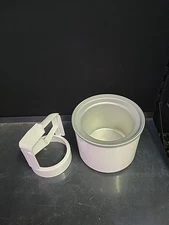 Cuisinart Ice Cream Maker 1.5 QT ICE-21 Replacement Freezer Bowl & Paddle WHITE