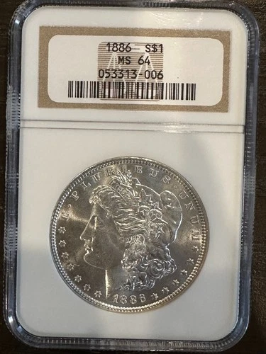 1886 Morgan Silver Dollar NGC MS64