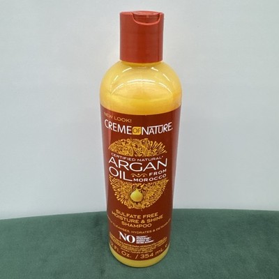 CREME OF NATURE ARGAN OIL SULFATE-FREE MOISTURE & SHINE SHAMPOO 12OZ