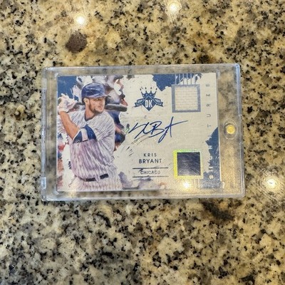 KRIS BRYANT 2016 DIAMOND KINGS DUAL PATCH AUTOGRAPH AUTO! #3/25! CHICAGO CUBS!