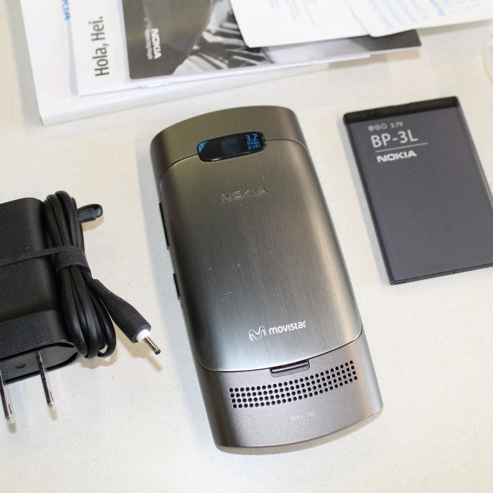 Редкий винтажный смартфон Nokia ASHA 303 Movistar 3G Латинская Америка в коробке - Изображение 4 из 4
