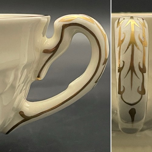 Wedgwood of Etruria Goldrand Patrizier 8 Stück Suppentassen & Untertassen um 1930 England - Bild 13 von 18