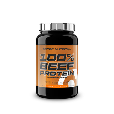 Scitec Nutrition - 100% Beef Protein 900g ( Karamell-Banane)