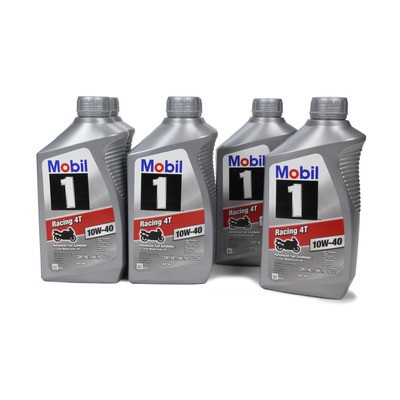 MOBIL 1 10w40 Motorcycle Oil Case 6x1 Quart- 124245