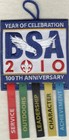 RARE Complete BSA 2010 National Jamboree Celebration Dangle with ribbons-Book I