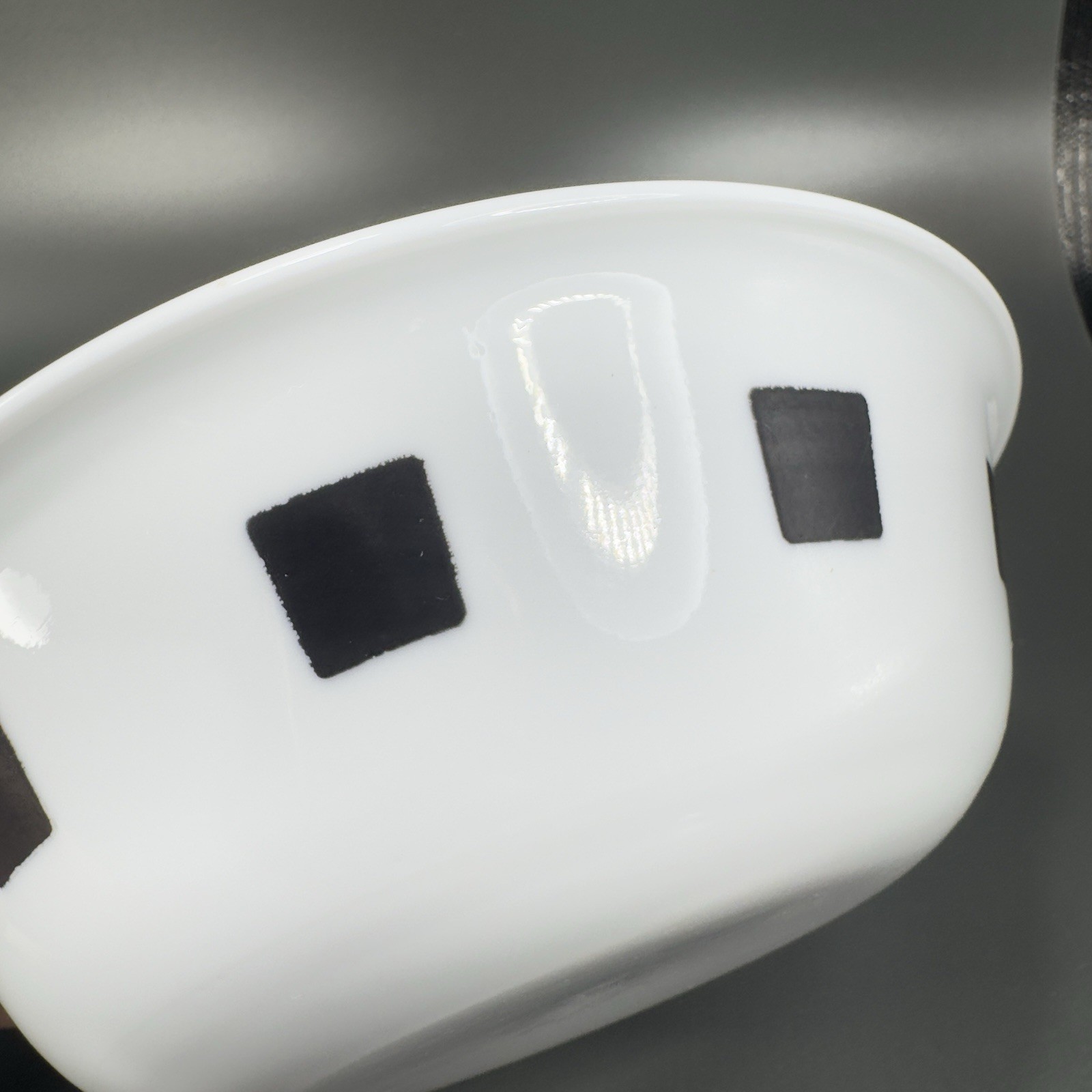 Corelle Urban Black Glass Plate And Bowl Set White Black Lines USA Bowl Plate