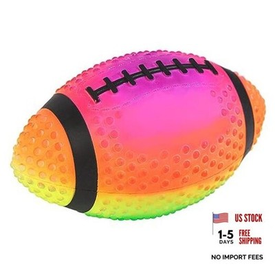 Regent Practice Football Neon Rainbow Colored 9'' Spiked for gripping Control 1
