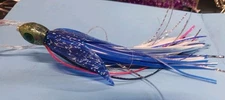 Custom Flyer trolling lure Blue White