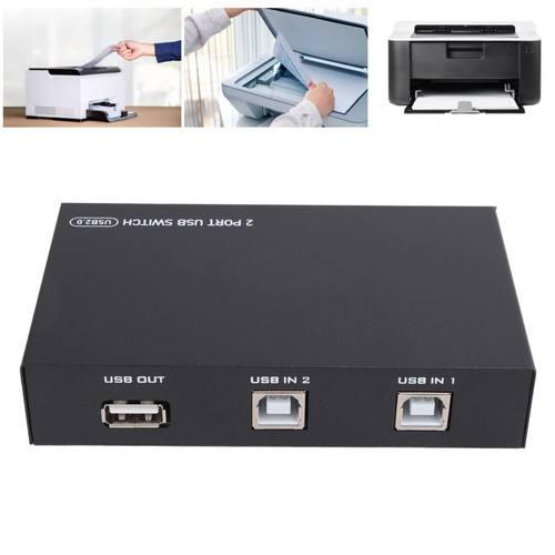 2 Port Usb Switch Professional Efficient 2 Pcs Share 1 Usb Device Usb 2.0 AM - Afbeelding 8 van 22