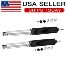 Pair 24-186728 Rear Monotube Gas Shocks for Toyota Tacoma 2005-2023 w/ 0-1" Lift