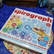 NEW Hasbro The Original Spirograph 30+ Piece Design and Drawing Set Complete