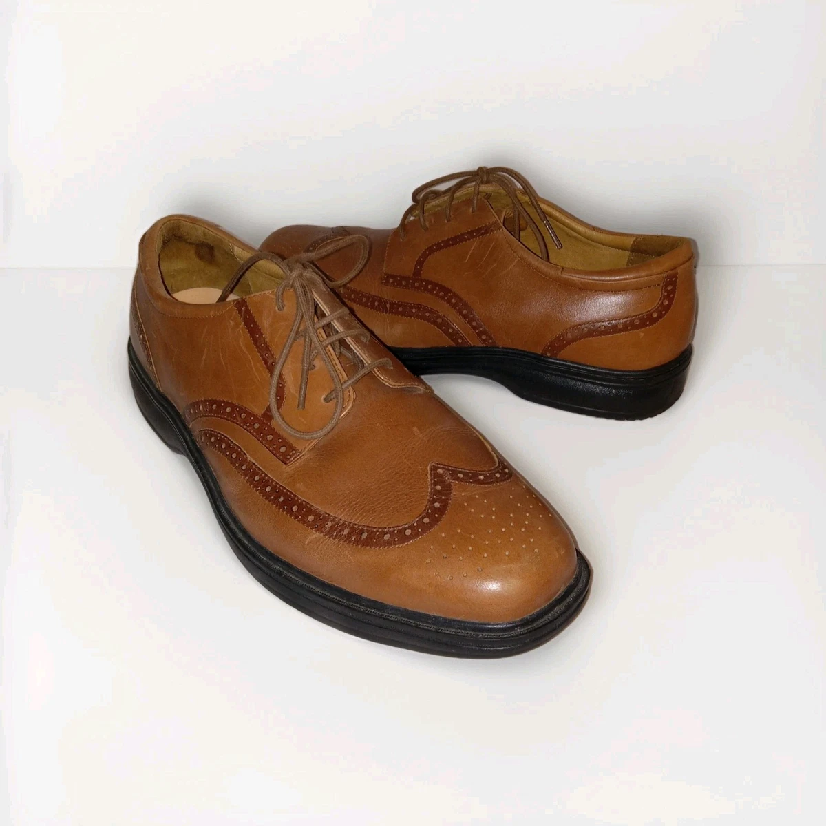 Dr Comfort Eric Oxford Casual 5621 Brown Leather Lace‎ Up Comfort Shoes Size 12W Dr. Comfort Brown Casual Shoes for Men for sale | eBay main image 4