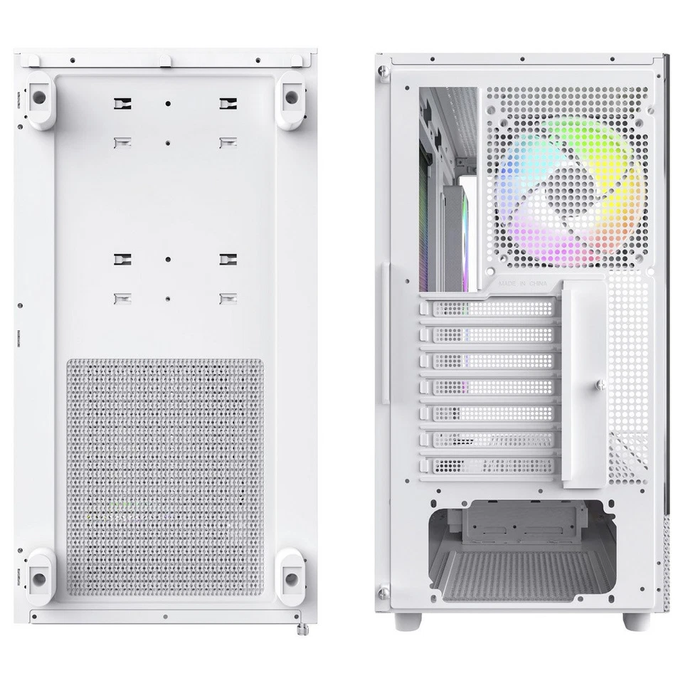 MONTECH XR Tempered Glass Midi-Tower PC-Gehäuse  Weiß - Bild 3 von 4