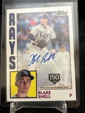 Blake Snell 2019 Topps 1984 Design 150th Anniversary Auto #84A-BS