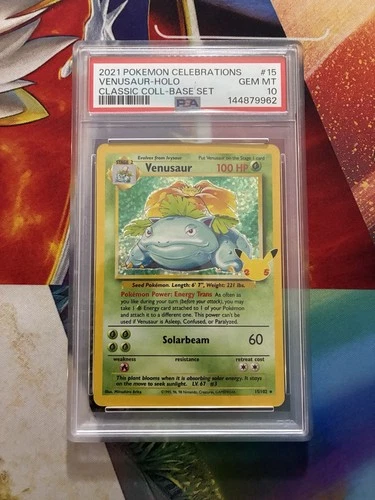 Pokemon Card 2021 Celebrations Venusaur Holo 25th Anniversary Pokemon TCG PSA 10