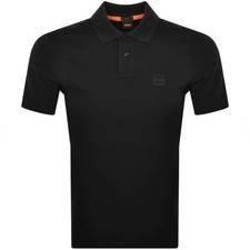 HUGO BOSS Mens Black Slim Fit Passenger Polo Shirt Small BNWT