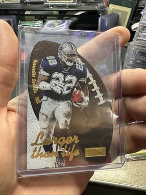 1997 SkyBox Premium Larger Than Life #1LL Emmitt Smith