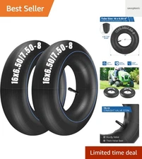 Puncture-Resistant 2-Pack Inner Tubes 16X6.50-8 and 16X7.50-8 for All Seasons
