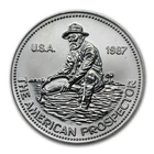 1987 1 oz Silver Round - Engelhard Prospector (Eagle Reverse)