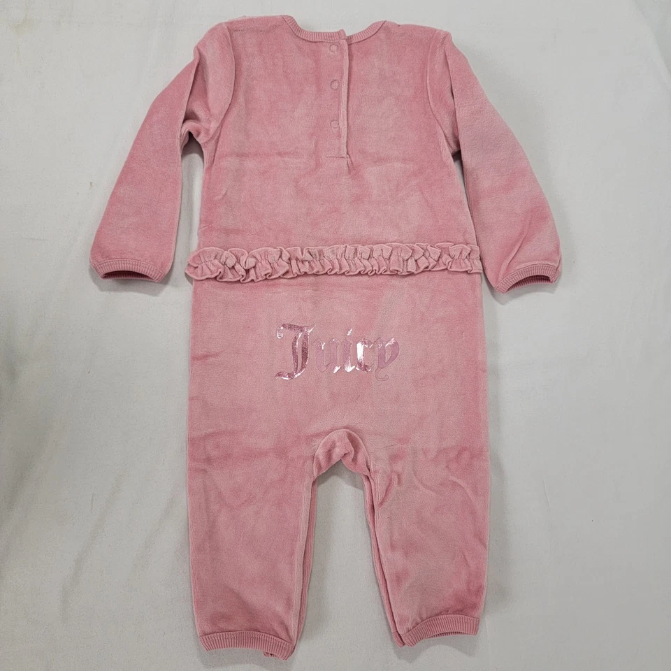 Juicy Couture младенца девочки розовый цельный наряд новый с Ярлыками 12 М 12 М месяцев - Изображение 3 из 4