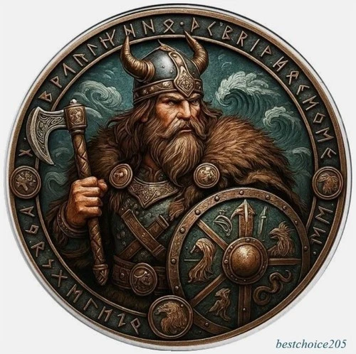 Silver Coin: 2025 American Eagle "Harald Ironstorm" Color - 1 oz Fine Silver -