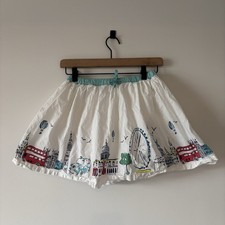 Mini Boden Girls London Scene Skirt Girls Size 9-10 Preppy School British Classy