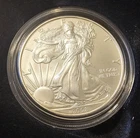 2008-W Uncirculated American Silver Eagle with OGP & COA (1 Oz .999 Silver)