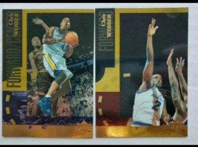 Chris Webber 1994-95 Upper Deck Gold Insert Card #SE30 #179 lot 2x RARE