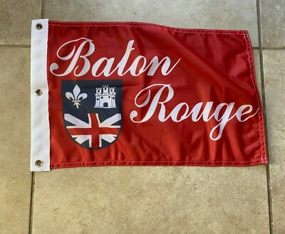 #ad 12 x 18 12quot; x 18quot; City Baton Rouge Louisiana Flag Banner Grommets37 $9.96