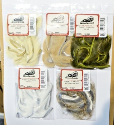 Rabbit Zonker Strips Wapsi U.S.A. 5 Farben ca. 50 cm Material Rabbit Zonkers