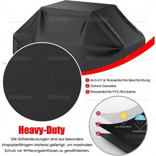 Waterproof Outdoor Barbecue BBQ Gas Grill Cover 210D Heavy Duty 58" 67" 30" 28" - Picture 5 of 77