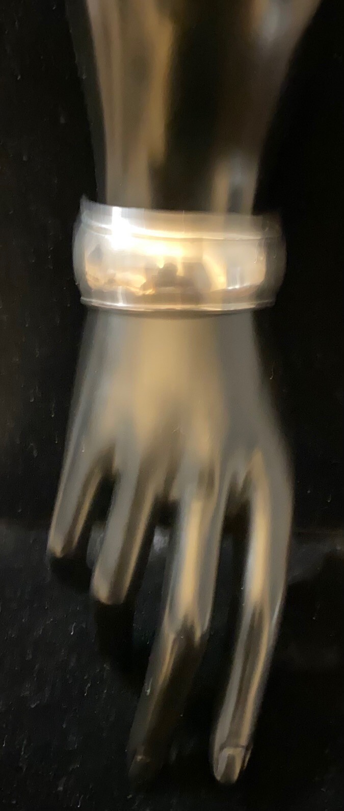 Mexican Solid Sterling Silver Cuff Bangle Bracele… - image 5