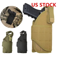 Tactical OWB Pistol Gun Holster Molle Right Hand Belt Gun Holster for Vest Belt
