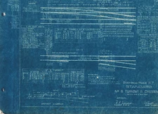 Boston & Maine RR A-11 Blue Print No. 8 Turnout and Crossover