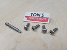 Lexus Security Anti Theft Luxury Auto License Plate Screws Stainless Steel Torx